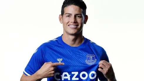 James Rodríguez, jugador del Everton en Inglaterra.