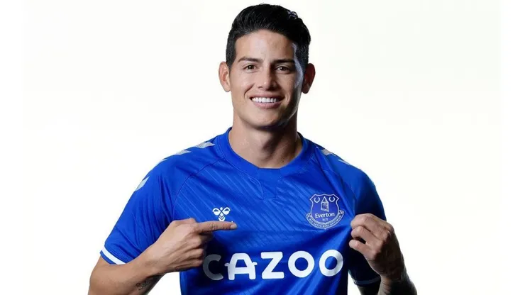 James Rodríguez, jugador del Everton en Inglaterra.