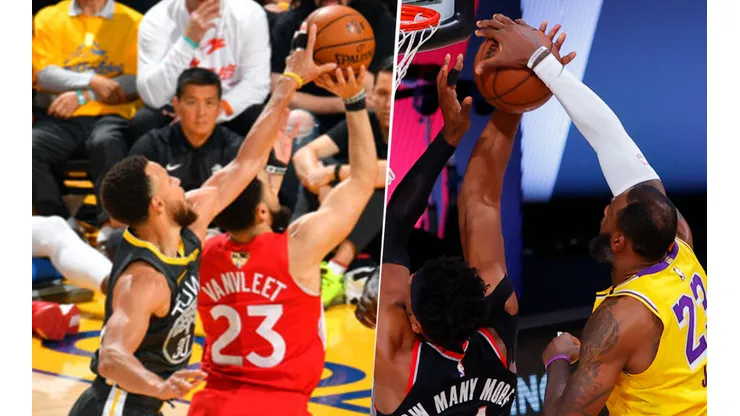 Stephen Curry y LeBron James (Getty Images)