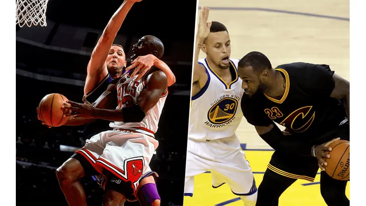 Michael Jordan y LeBron James (Getty Images)