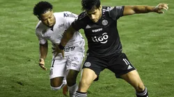 Santos vs. Olimpia por la Copa Libertadores (Fotos: Twitter)