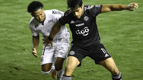 Santos vs. Olimpia por la Copa Libertadores (Fotos: Twitter)