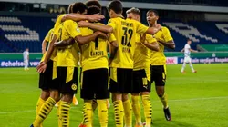 El festejo de los jugadores de Borussia Dortmund.
