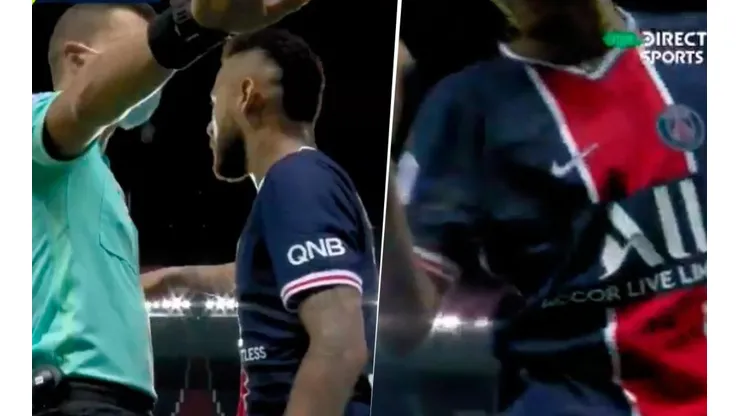 Neymar pasó por al lado de la cámara y le dijo por qué le pegó a Álvaro González