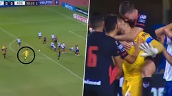 El golazo de Jean y el festejo posterior.