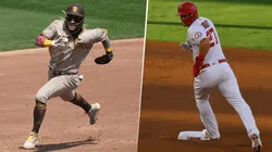 Fernando Tatis Jr. y Mike Trout (Getty Images)