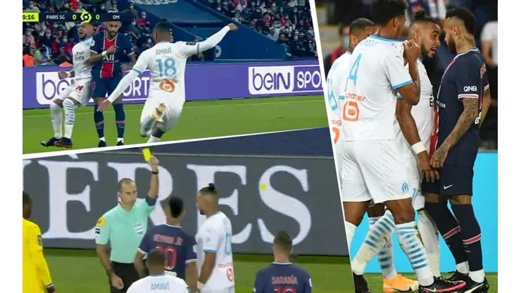 Fuerte cruce en la Ligue 1: Neymar le pisó la cabeza y Payet lo fue a buscar