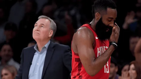 Mike D’Antoni y James Harden (Getty Images)