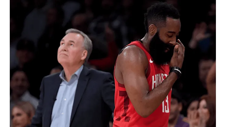 Mike D’Antoni y James Harden (Getty Images)