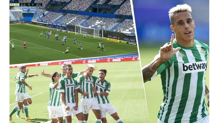Épico: con gol de Tello, Betis le ganó a Alavés en la última del partido