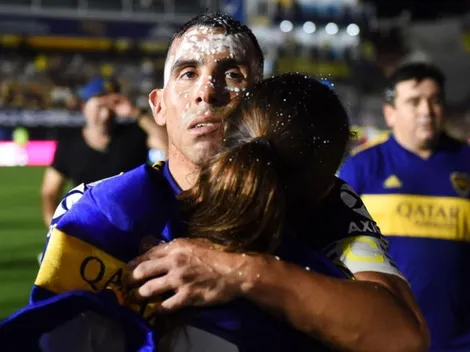 Lo amamos: Tevez inauguró Twitter con un fotón familiar y etiquetó mal a todos