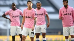 James Rodríguez y su primera aparición con el Everton en la Premier League.