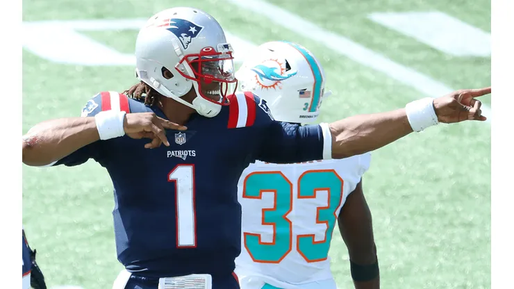 Cam Newton, quarterback de los Patriots (Getty Images)