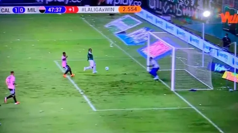 Así fue el gol de Jhon Vásquez para el 1-0 parcial del Cali sobre MIllonarios.