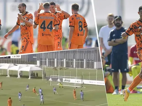 Video: Cristiano firmó el primer gol de la era Pirlo al mando de la Juventus