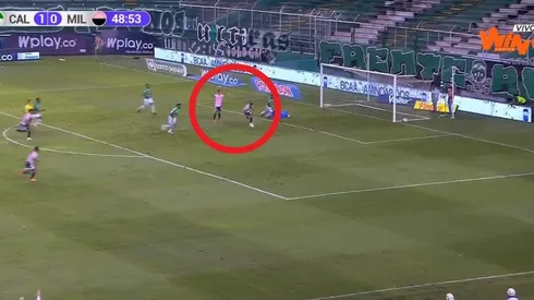 Solo y se la comió: el increíble fallo de Cristian Arango en el Cali vs. Millonarios