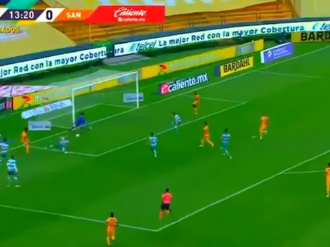 Gignac hizo una jugada a lo CR7 y convirtió el primero para Tigres