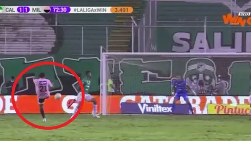 Así fue el golazo de Juan Carlos Pereira para el 1-1 entre Cali y Millonarios.