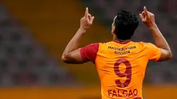 Radamel Falcao en el debut de Galatasray en la Superliga de Turquía 20/21.