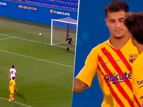 Ni en la foto salió: Coutinho pateó un penal y dejó parado al arquero