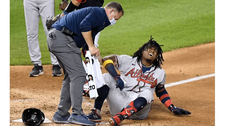 Ronald Acuña Jr., jardinero de los Braves (Getty Images)