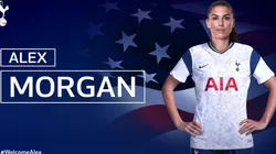 Alex Morgan seguirá su carrera en Inglaterra | Foto: Tottenham Hotspur
