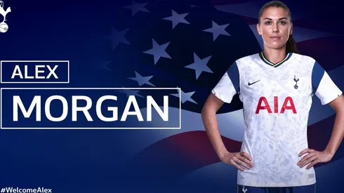 Alex Morgan seguirá su carrera en Inglaterra | Foto: Tottenham Hotspur