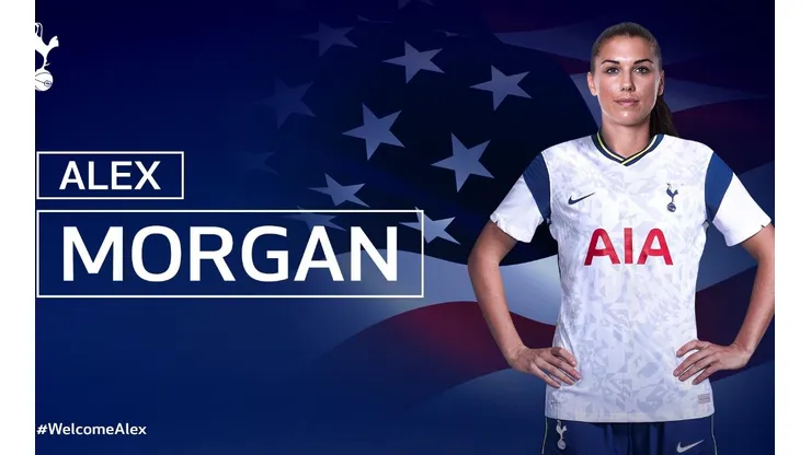 Alex Morgan seguirá su carrera en Inglaterra | Foto: Tottenham Hotspur