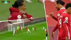 Van Dijk la metió con arquero y todo y puso el 2 a 1 con el Liverpool