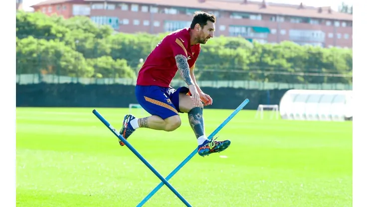 Foto de Lionel Messi, jugador de Barcelona.