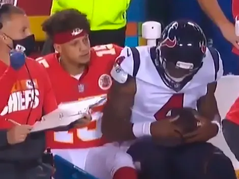 Todo es amor: Mahomes y Watson terminaron abrazados en pleno juego