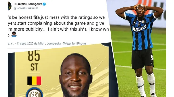 El fuerte tuit de Lukaku contra FIFA por los puntajes