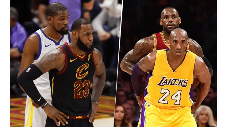 Kevin Durant, LeBron James y Kobe Bryant (Getty Images)