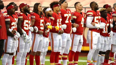 La protesta liderada por Mahomes (Getty Images)