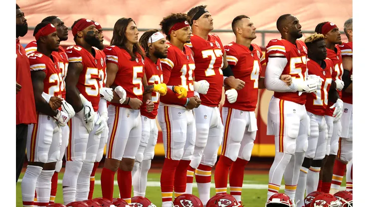 La protesta liderada por Mahomes (Getty Images)