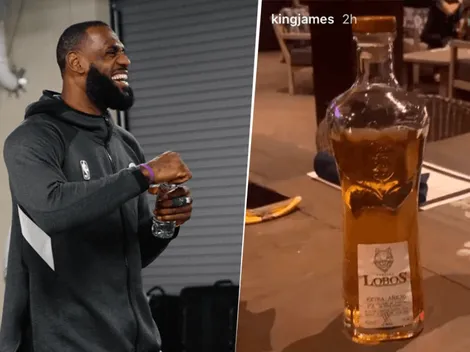 A lo mero macho: LeBron celebró la victoria de los Lakers con un licor mexicano