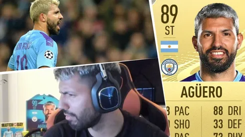 Agüero estaba en vivo y le contaron cuánto le pusieron de media en el FIFA 21