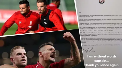 La emotiva carta de despedida que Henderson le escribió a Lovren