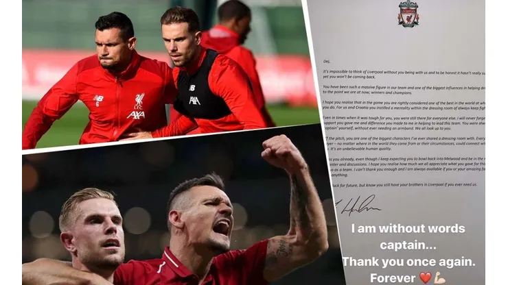 La emotiva carta de despedida que Henderson le escribió a Lovren