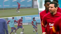 Controló de espalda, encaró y definió entre dos: el gol de Messi que subió Barcelona