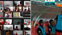 Así se vio la "Tribuna Virtual" en la transmisión del primer juego de la Superliga 2020 en Win Sports +.