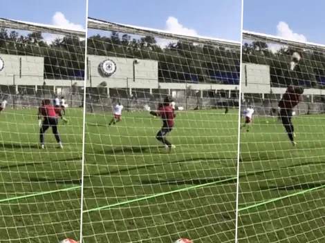 VIDEO: Aguilar volvió a entrenar y se lució con un golazo