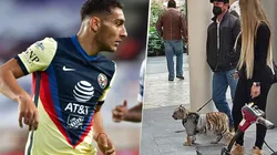 La pareja de Sebastián Cáceres tiene un tigre como mascota