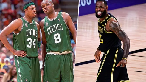 Paul Pierce, Antoine Walker y LeBron James (Getty Images)