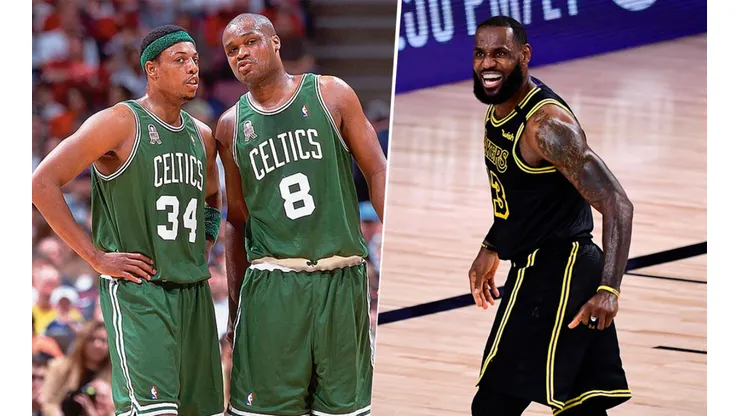 Paul Pierce, Antoine Walker y LeBron James (Getty Images)