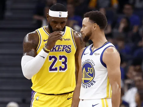 Se preocupa Curry: LeBron ya es el segundo triplero en los Playoffs