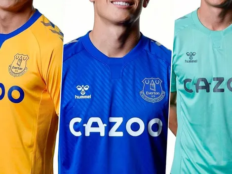 Así se ve James Rodríguez con las tres equipaciones oficiales del Everton