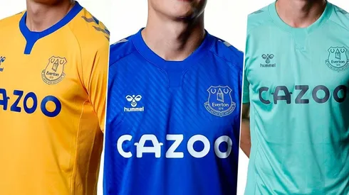 Las tres equipaciones que usará James Rodríguez en su nueva etapa con el Everton.