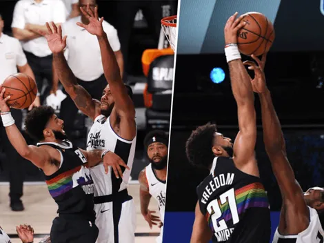 Kawhi hizo lo imposible y con un solo dedo tapó una volcada