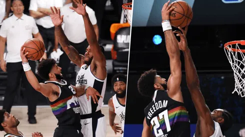 Jamal Murray y Kawhi Leonard (Getty Images)